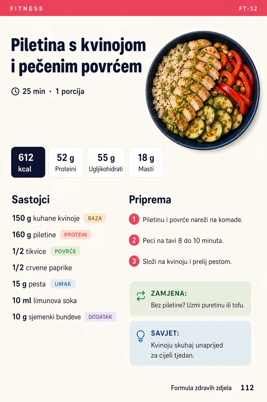 Stranica s receptom iz kategorije Fitness